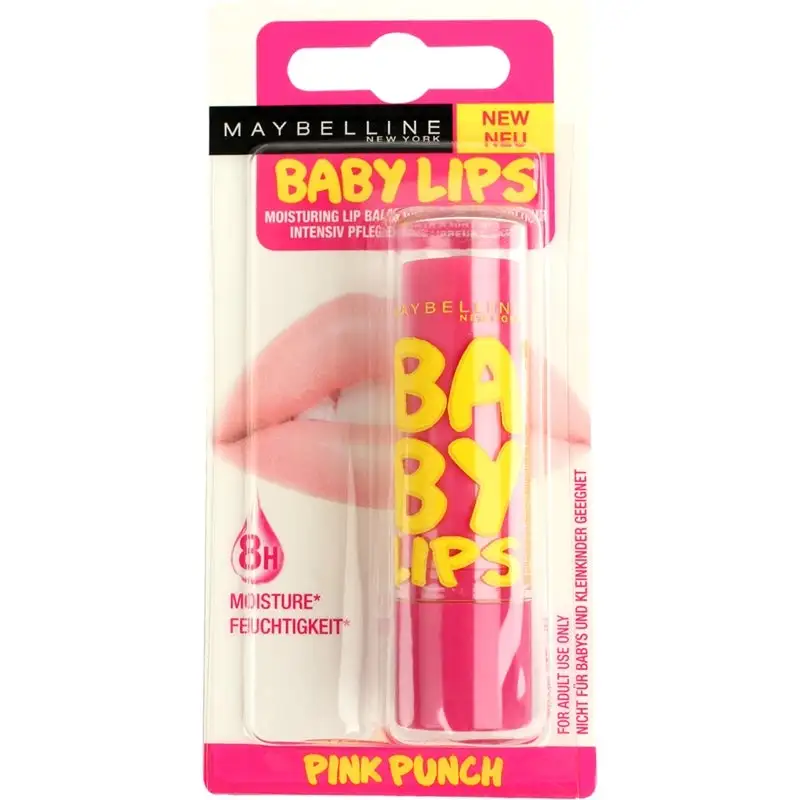 Maybelline Baby Lips Lip Balm Pink Punch Blister 3 Maybelline Baby Lips Lip Balm Pink Punch Blister