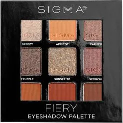 Sigma Beauty Fiery Eyeshadow Palette 7 Sigma Beauty Fiery Eyeshadow Palette -Dora butikk P 100084