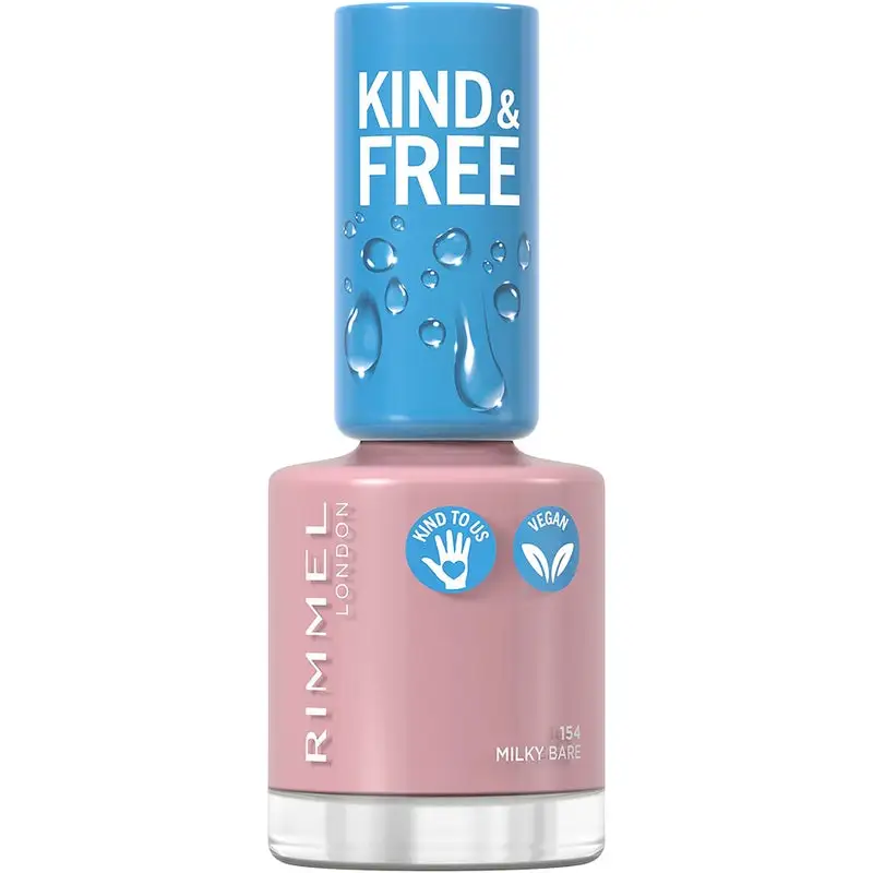Rimmel London Kind & Free Clean Nail Polish 154 Pastel Pink 5 Rimmel London Kind & Free Clean Nail Polish 154 Pastel Pink - Bilde 3