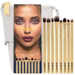 SWATI Cosmetics Deluxe Eye Brush Set 8 Pcs 9 SWATI Cosmetics Deluxe Eye Brush Set 8 Pcs -Dora butikk P 101240