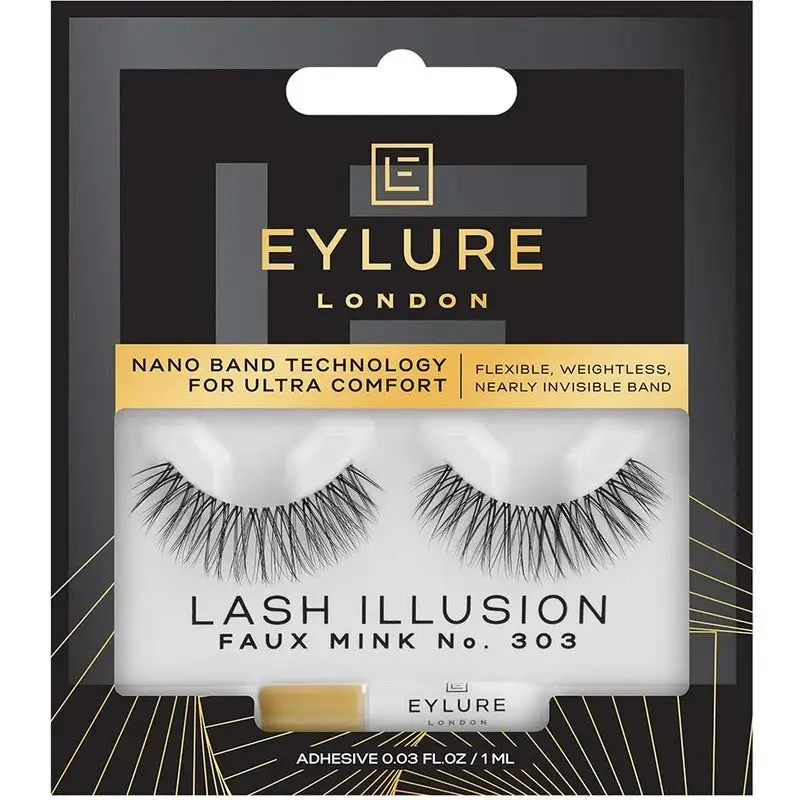 Eylure Lash Illusion No 303 Lashes Black 1 Ml 4 Eylure Lash Illusion No 303 Lashes Black 1 Ml - Bilde 2