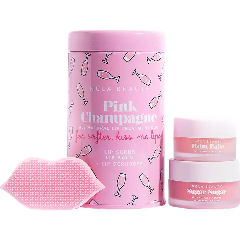 NCLA BEAUTY Lip Care Duo + Lip Scrubber Pink Champagne 5 NCLA BEAUTY Lip Care Duo + Lip Scrubber Pink Champagne - Bilde 3