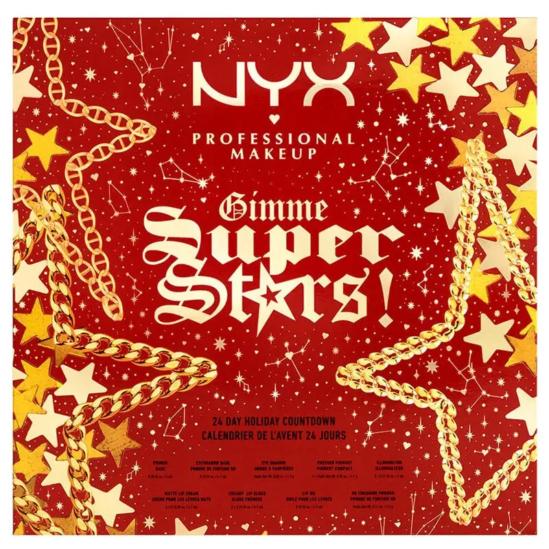 NYX Professional Makeup Gimme Super Stars! 24 Day Holiday Countdown Advent Calendar 8 NYX Professional Makeup Gimme Super Stars! 24 Day Holiday Countdown Advent Calendar - Bilde 6