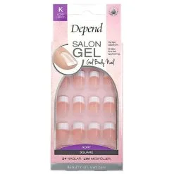 Depend Salon Gel Rosa Square Kort
