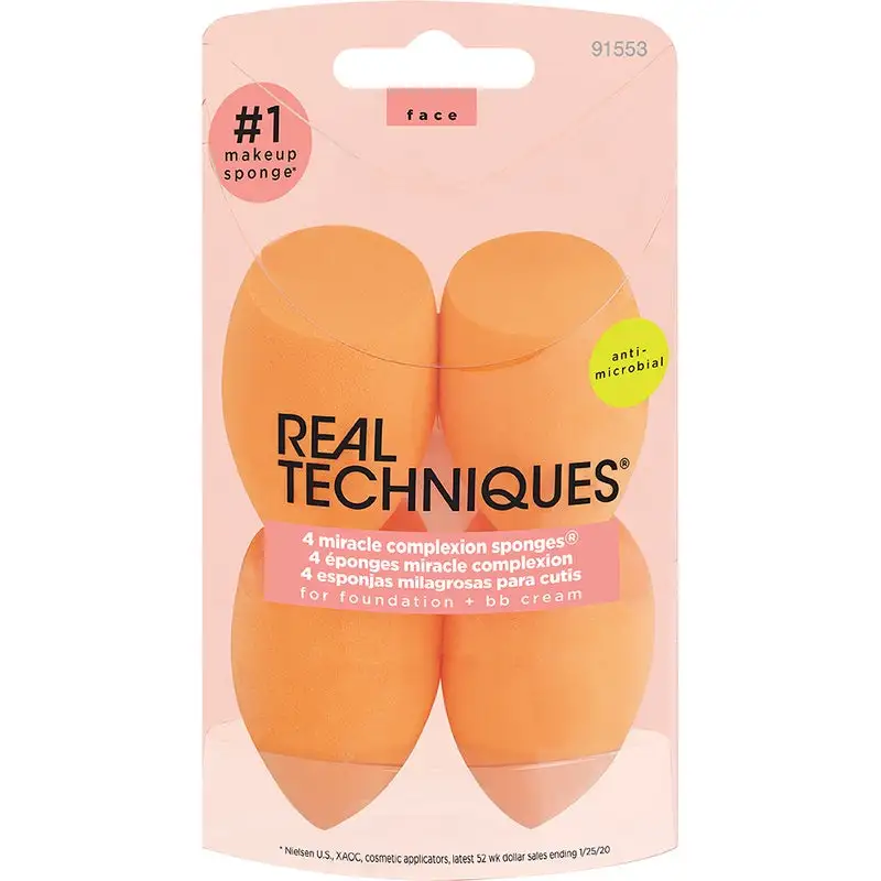 Real Techniques Miracle Complexion Sponges 4 Pcs 4 Real Techniques Miracle Complexion Sponges 4 Pcs - Bilde 2