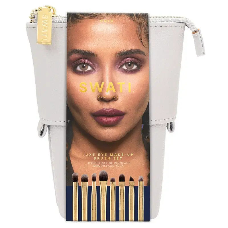 SWATI Cosmetics Deluxe Eye Brush Set 8 Pcs 4 SWATI Cosmetics Deluxe Eye Brush Set 8 Pcs - Bilde 2