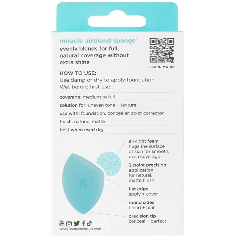 Real Techniques Miracle AirBlend Sponge 4 Real Techniques Miracle AirBlend Sponge - Bilde 2