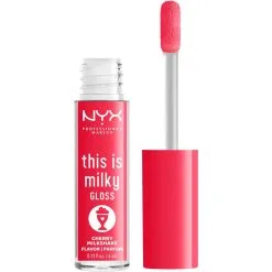 NYX Professional Makeup This Is Milky Gloss Lip Gloss Cherry Milk Shake 13 -Dora butikk X 109855