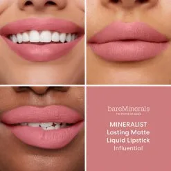 BareMinerals Mineralist Lasting Matte Liquid Lipstick Influential -Dora butikk X 111470