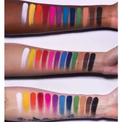 LH Cosmetics Color Palette White, Yellow, Green, Beige, Orange, Pink, Blue, Brown, Red, Purple, Navy, Black 12 G