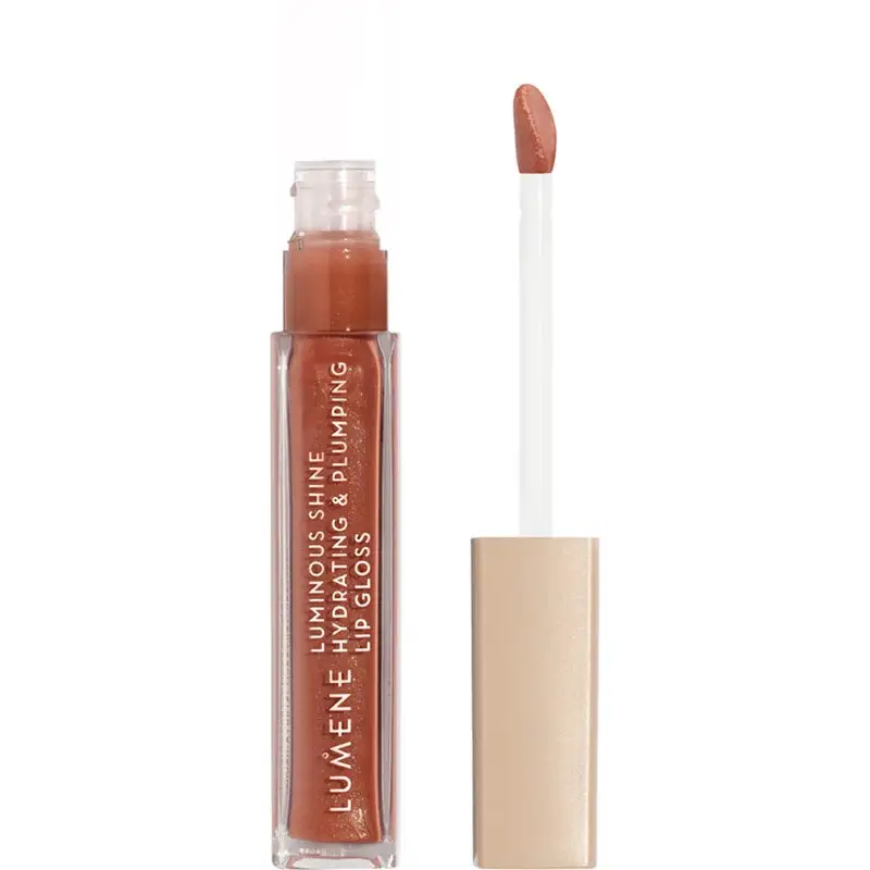 Lumene Luminous Shine Hydrating & Plumping Lip Gloss 8 Sunset Glow 4 Lumene Luminous Shine Hydrating & Plumping Lip Gloss 8 Sunset Glow - Bilde 2