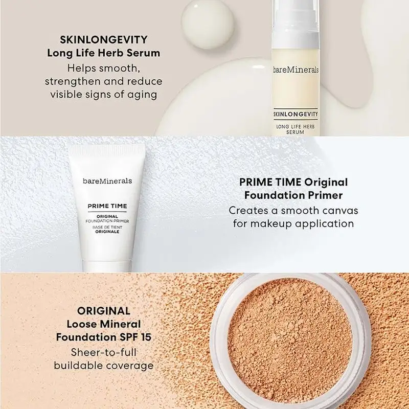 BareMinerals I Am An Original Get Started Kit Fairly Light Fair Skin With Neutral To Warm Undertone 5 BareMinerals I Am An Original Get Started Kit Fairly Light Fair Skin With Neutral To Warm Undertone - Bilde 3