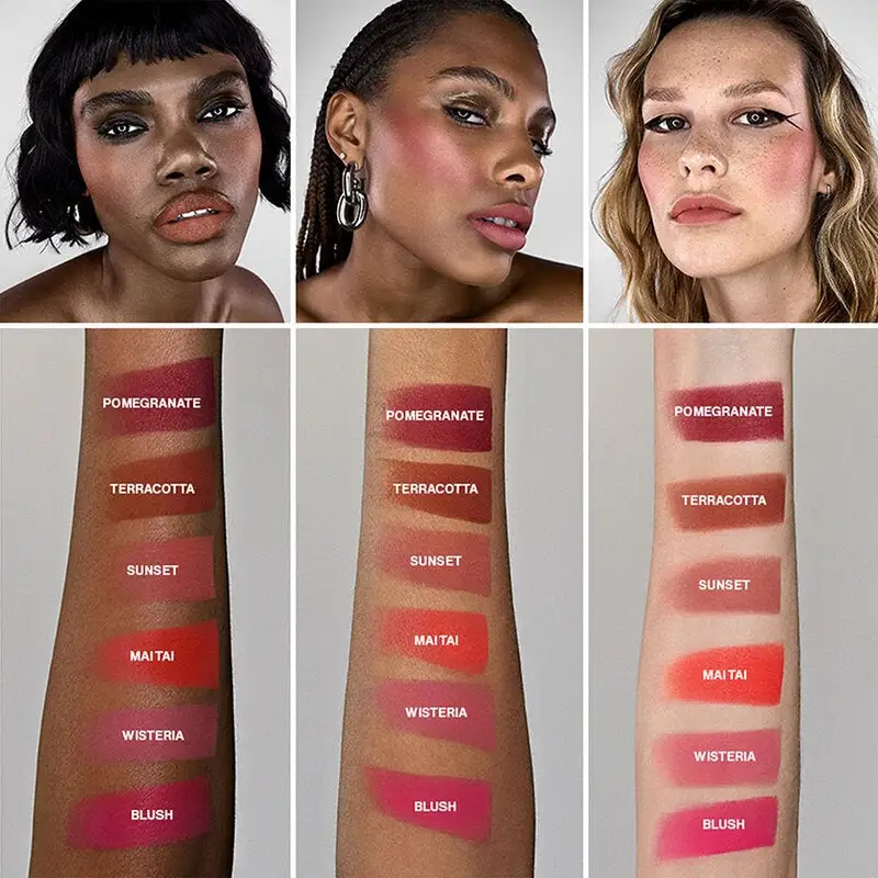 Smashbox Halo Cream Blush Cheek + Lip Gloss Pomegranate 5 Smashbox Halo Cream Blush Cheek + Lip Gloss Pomegranate - Bilde 3