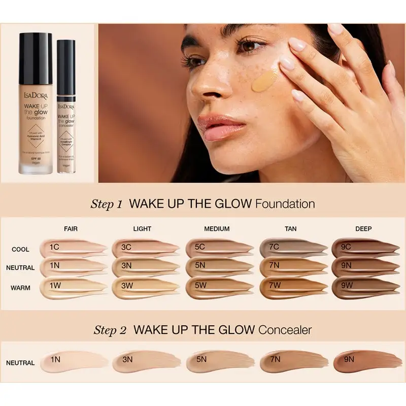 IsaDora Wake Up The Glow Foundation 5N 5 IsaDora Wake Up The Glow Foundation 5N - Bilde 3