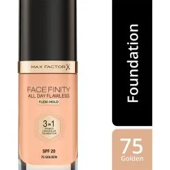 Max Factor Facefinity All Day Flawless Foundation 75 Golden -Dora butikk Y 11571